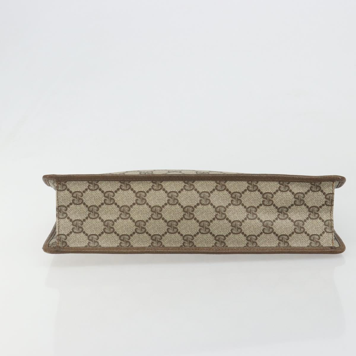 GUCCI GG Supreme Clutch Bag Clutch Bag PVC Beige Auth 188571