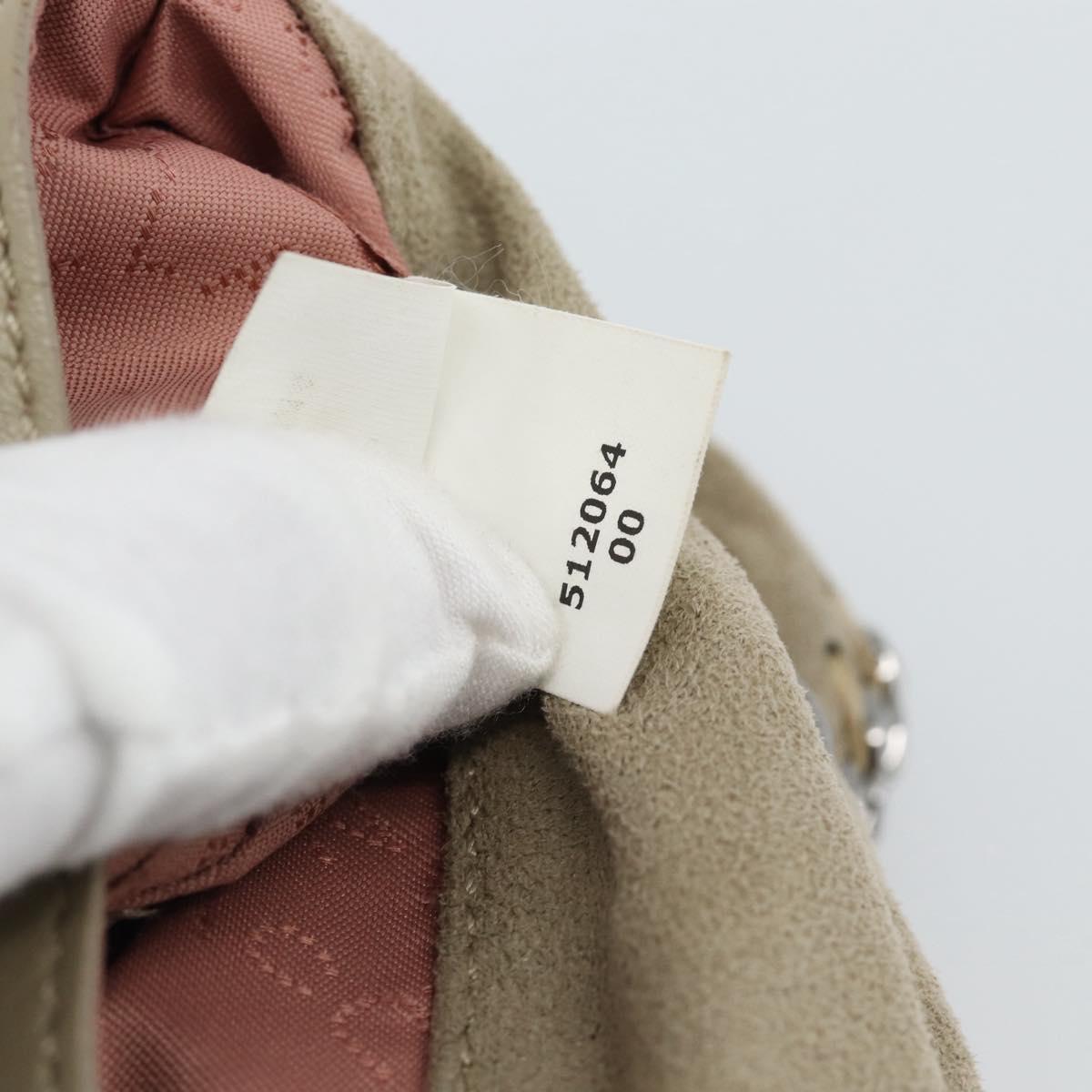 Stella MacCartney Chain Falabella Shoulder Bag polyester Beige Auth 188574A