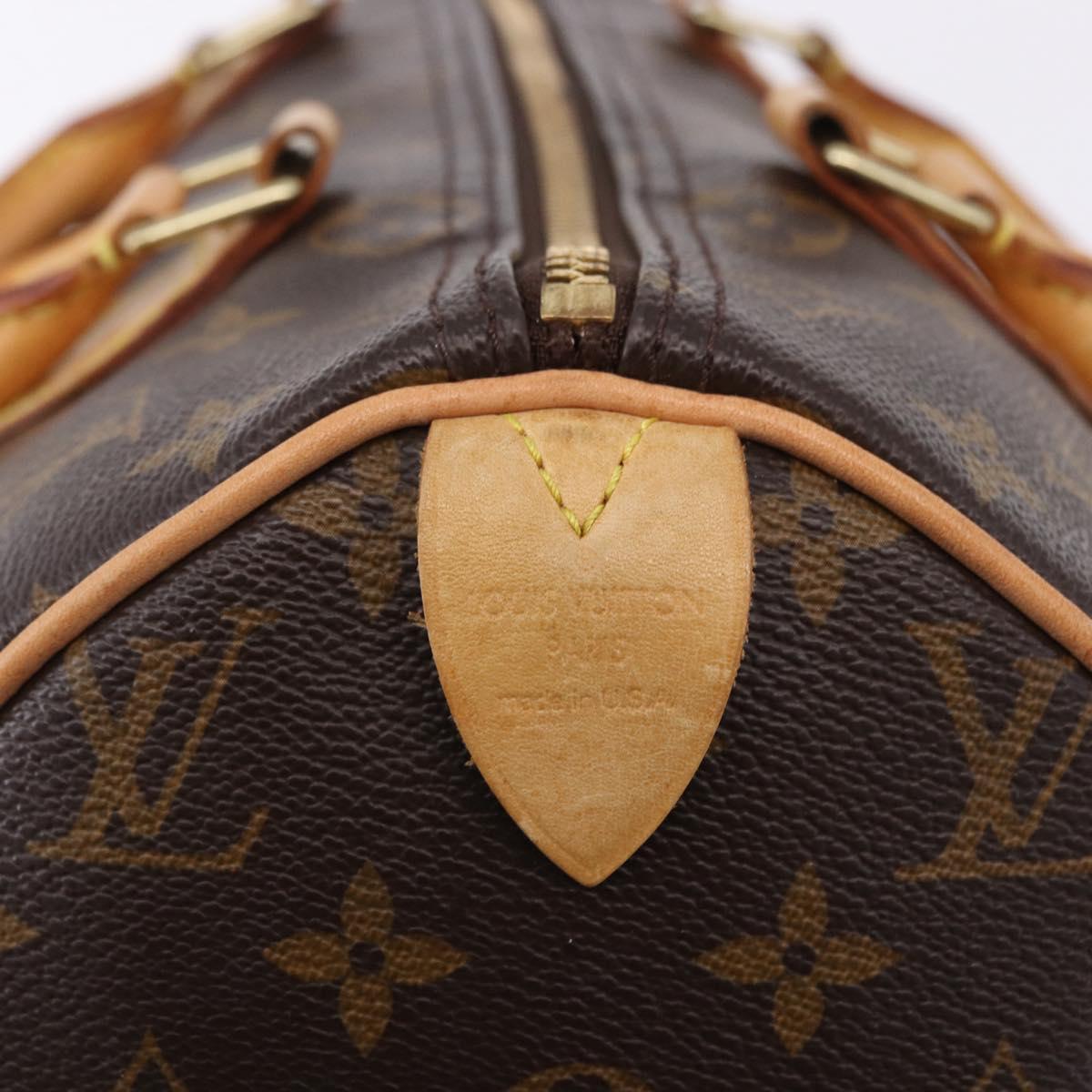 LOUIS VUITTON Monogram Speedy 30 Hand Bag M41526 LV Auth 188575SAV