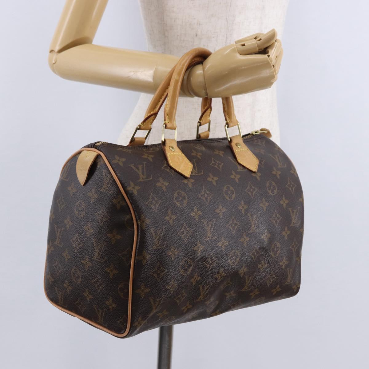 LOUIS VUITTON Monogram Speedy 30 Hand Bag M41526 LV Auth 188575SAV