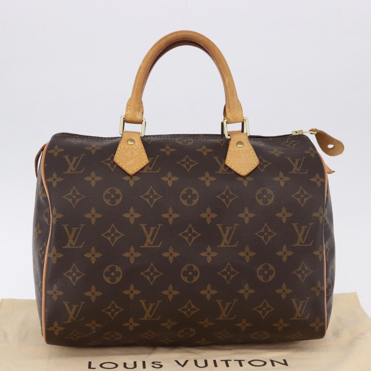 LOUIS VUITTON Monogram Speedy 30 Hand Bag M41526 LV Auth 188575SAV