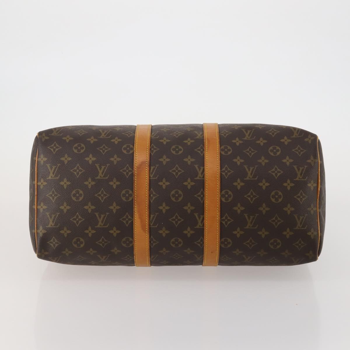 LOUIS VUITTON Monogram Keepall 45 Boston Bag M41428 LV Auth 188576