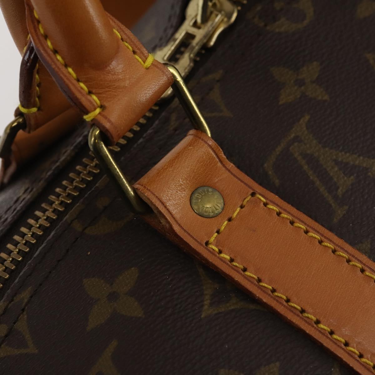 LOUIS VUITTON Monogram Keepall Bandouliere 50 Boston Bag M41416 LV Auth 188577V