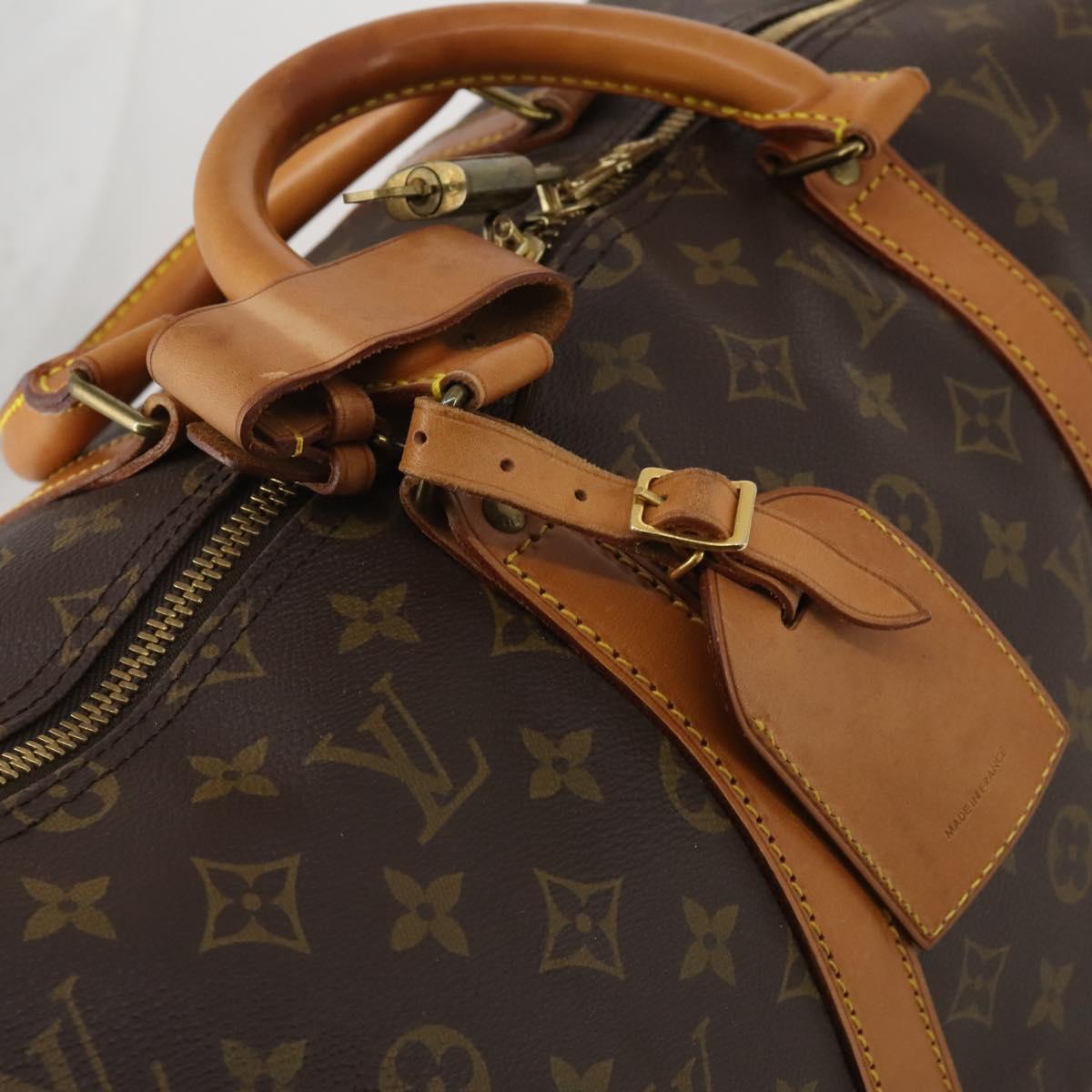 LOUIS VUITTON Monogram Keepall Bandouliere 50 Boston Bag M41416 LV Auth 188577V