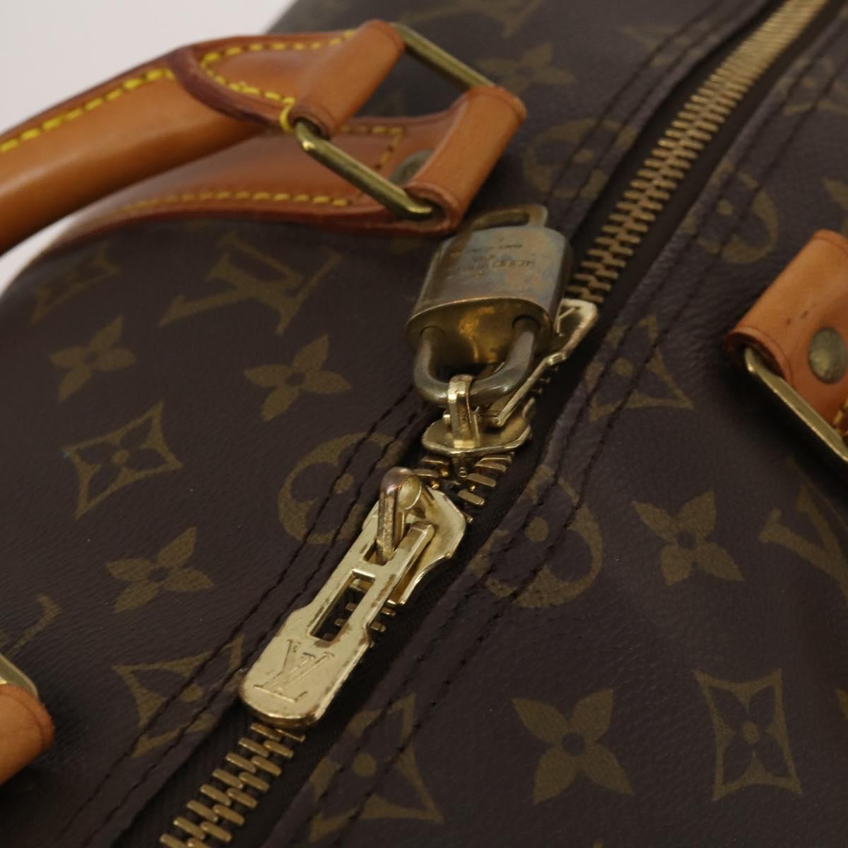 LOUIS VUITTON Monogram Keepall Bandouliere 50 Boston Bag M41416 LV Auth 188577V