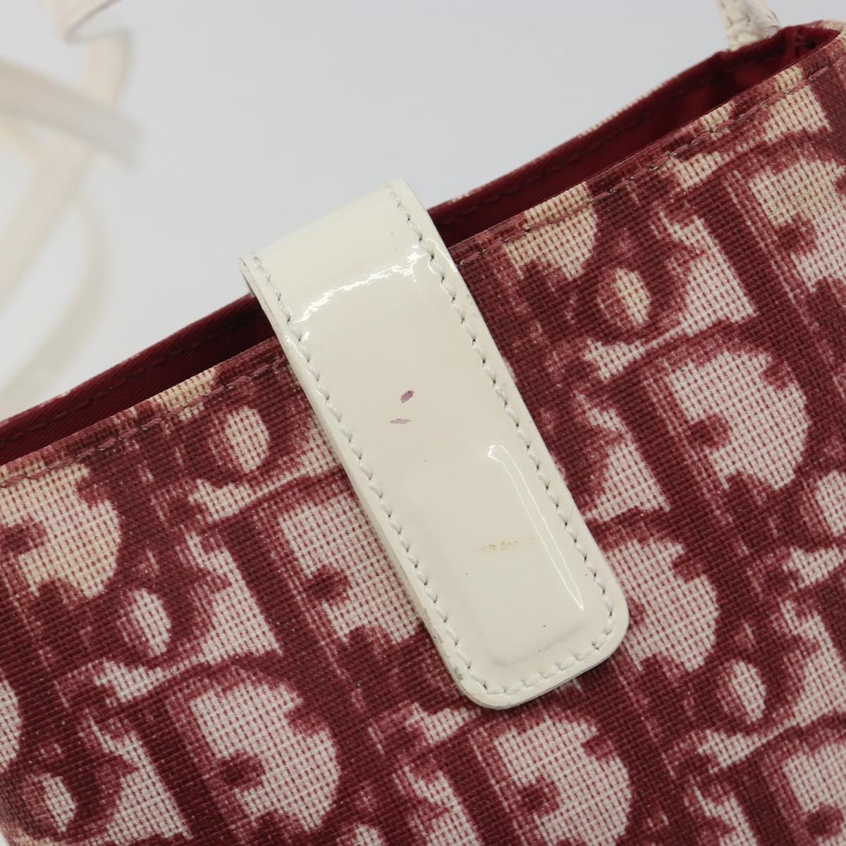 Christian Dior Trotter Canvas Shoulder Bag PVC Red Auth 188579A