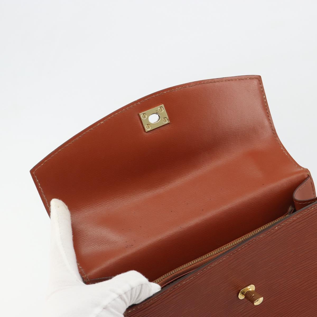 LOUIS VUITTON Epi Malesherbes Hand Bag Brown M52373 LV Auth 188584