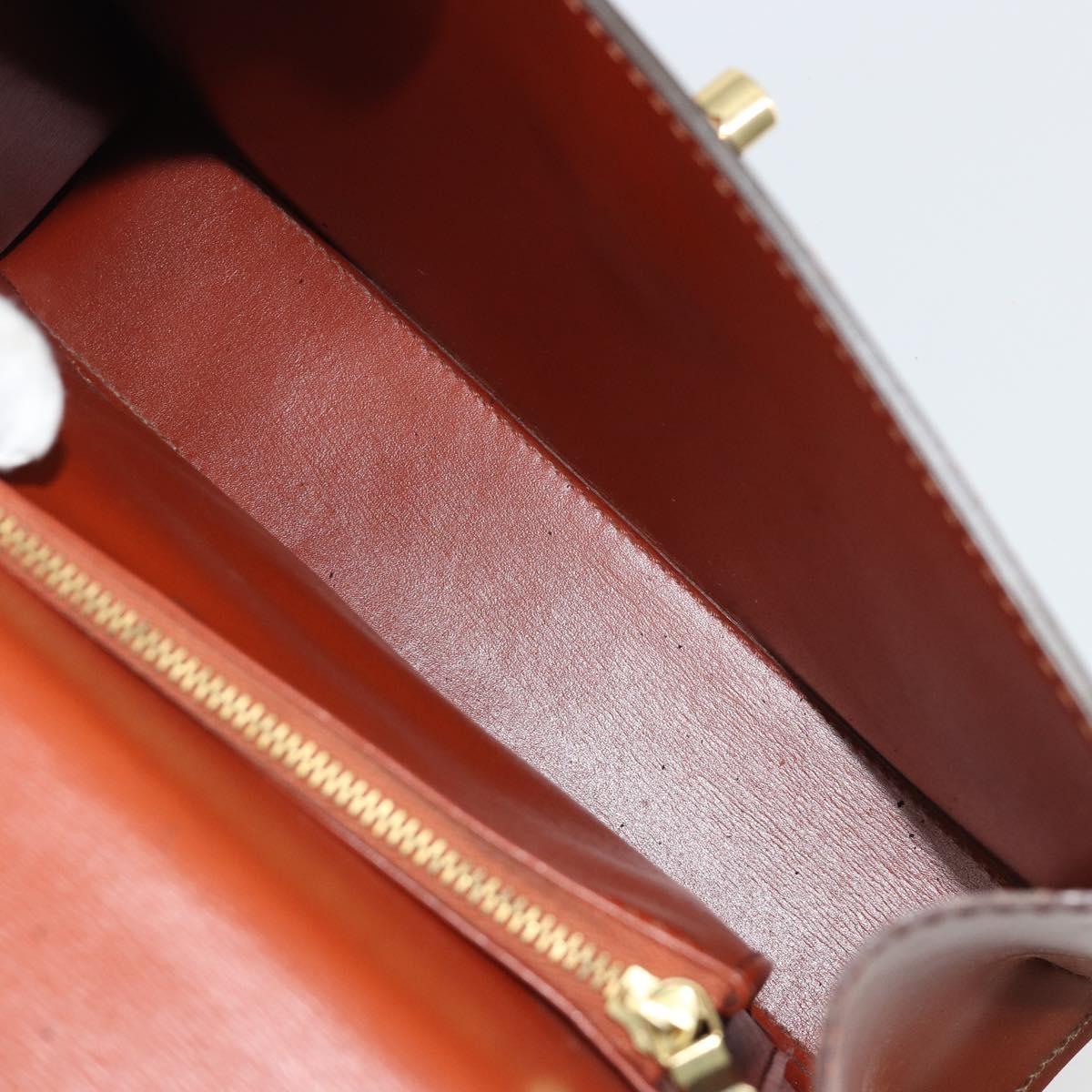 LOUIS VUITTON Epi Malesherbes Hand Bag Brown M52373 LV Auth 188584