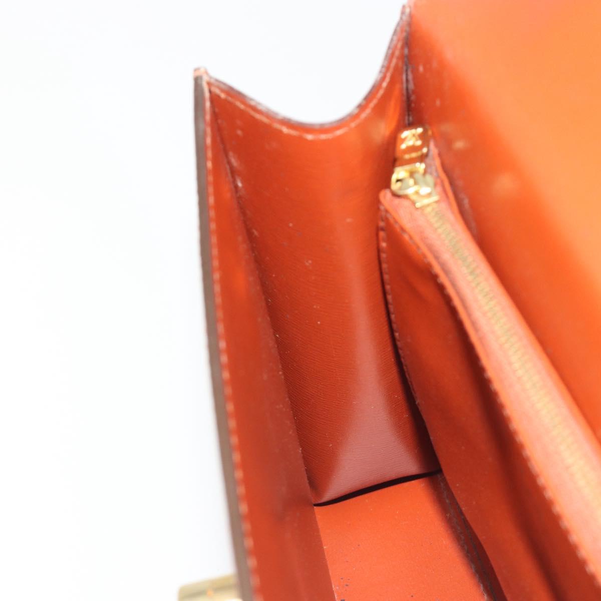 LOUIS VUITTON Epi Malesherbes Hand Bag Brown M52373 LV Auth 188584