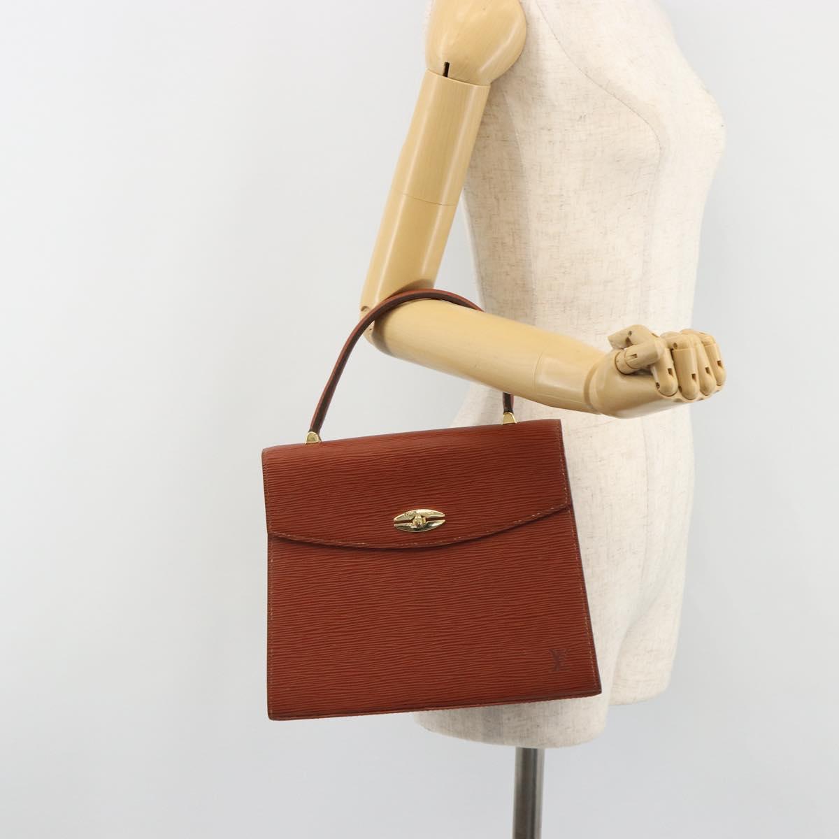 LOUIS VUITTON Epi Malesherbes Hand Bag Brown M52373 LV Auth 188584