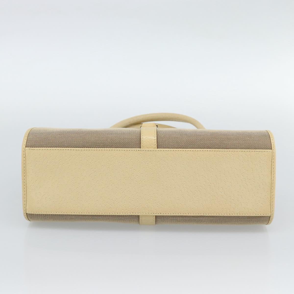 GUCCI Shoulder Bag Canvas Leather Beige Gold 002 1067 Auth 188585A