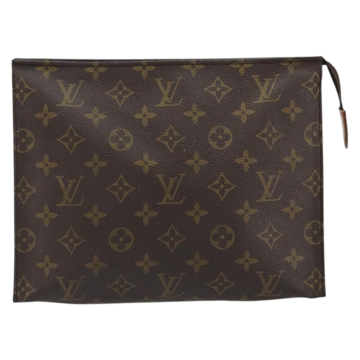 LOUIS VUITTON Monogram Poche Toilette 26 Pouch M47542 LV Auth 188598