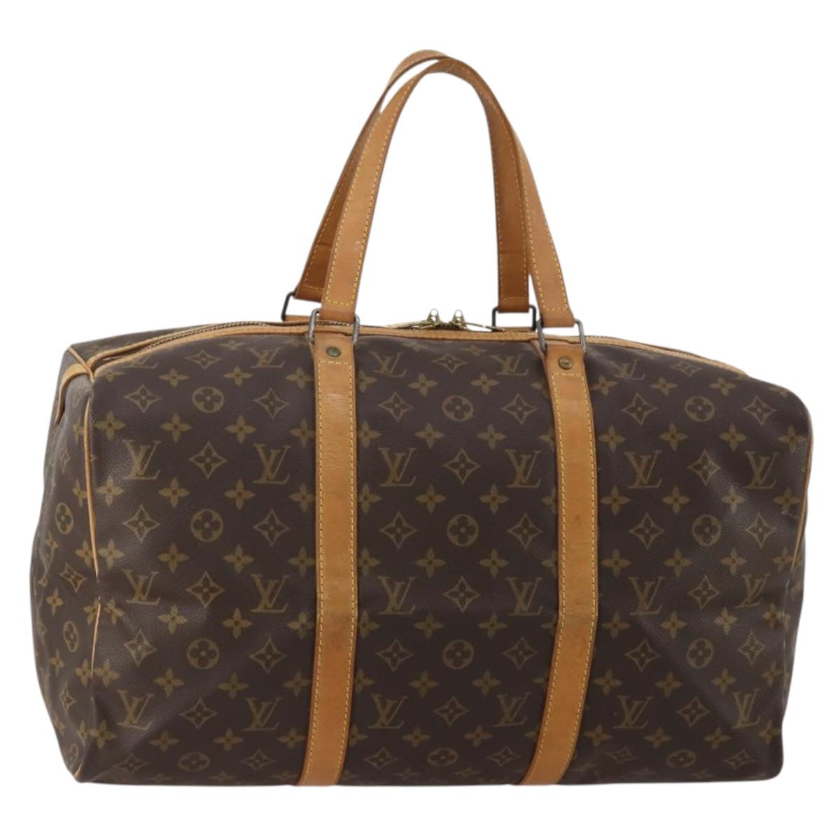LOUIS VUITTON Monogram Sac Souple 45 Boston Bag M41624 LV Auth 188599