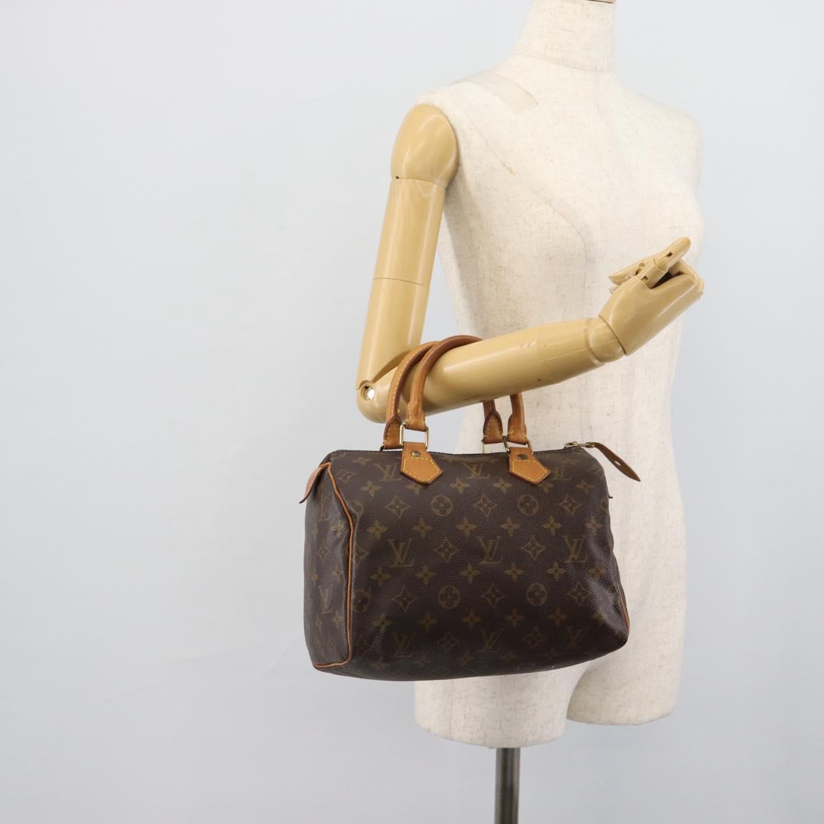 LOUIS VUITTON Monogram Speedy 25 Hand Bag M41528 LV Auth 188603SAV