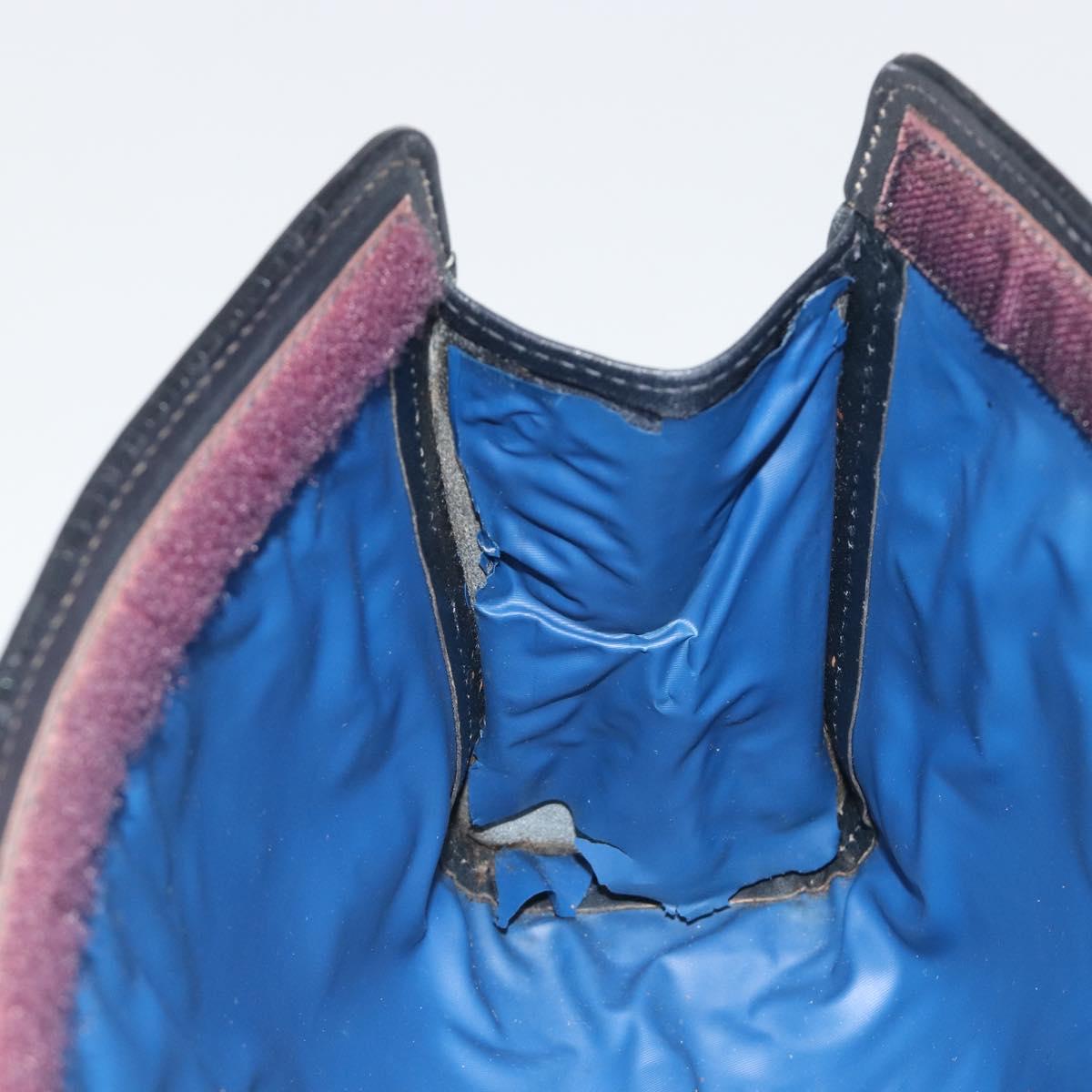 GUCCI GG Supreme Sherry Line Clutch Bag PVC Navy 014 2125 28 41 Auth 188606