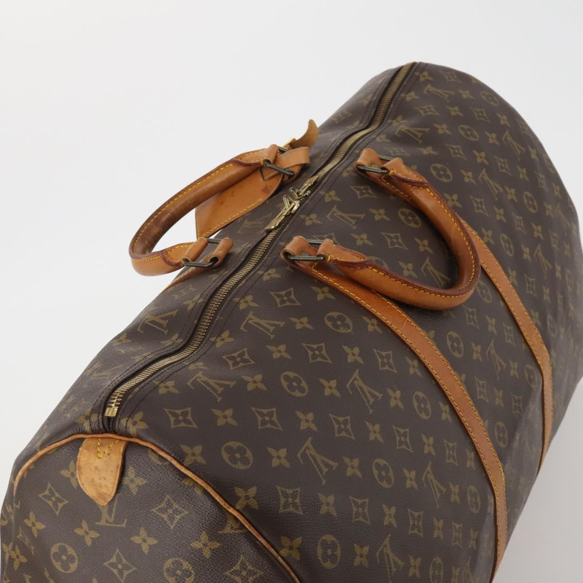 LOUIS VUITTON Monogram Keepall 60 Boston Bag M41422 LV Auth 188608
