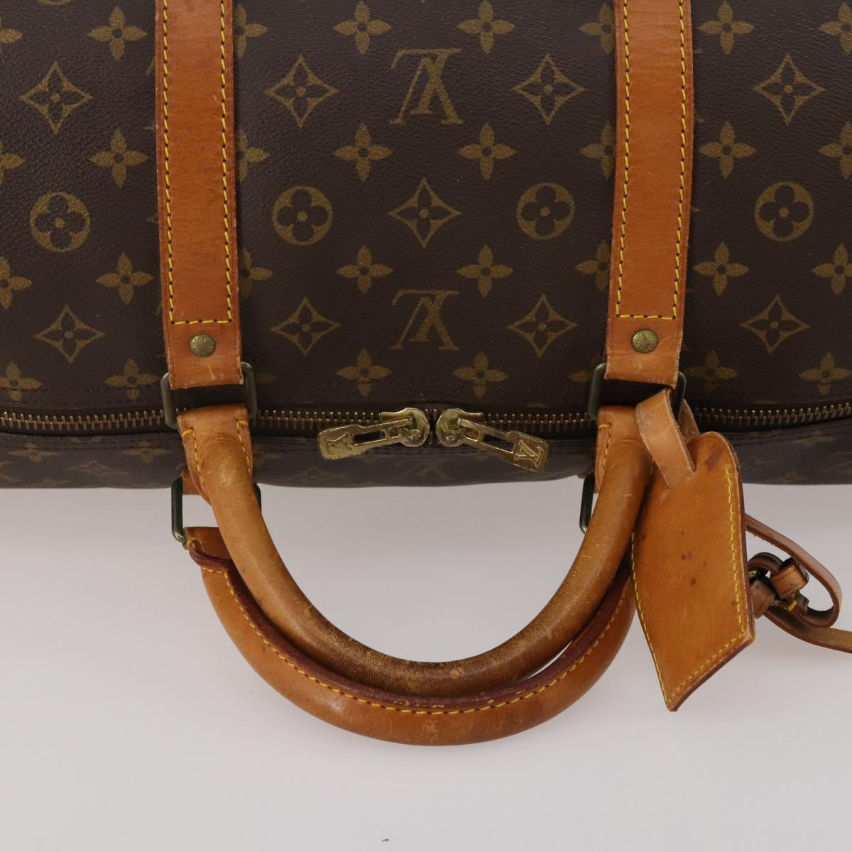 LOUIS VUITTON Monogram Keepall 60 Boston Bag M41422 LV Auth 188608