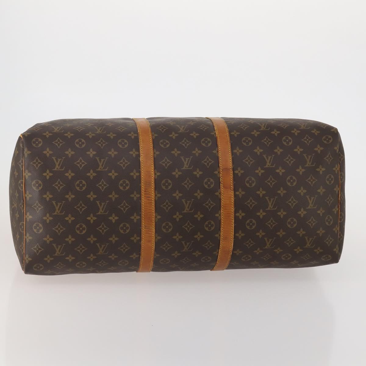 LOUIS VUITTON Monogram Keepall 60 Boston Bag M41422 LV Auth 188608