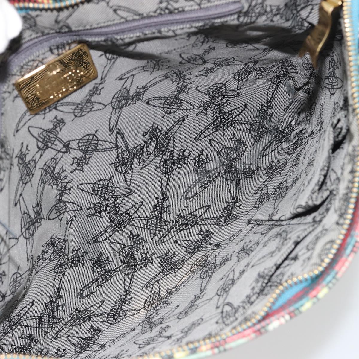 Vivienne Westwood Shoulder Bag PVC Leather Multicolor Gold Auth 188620A