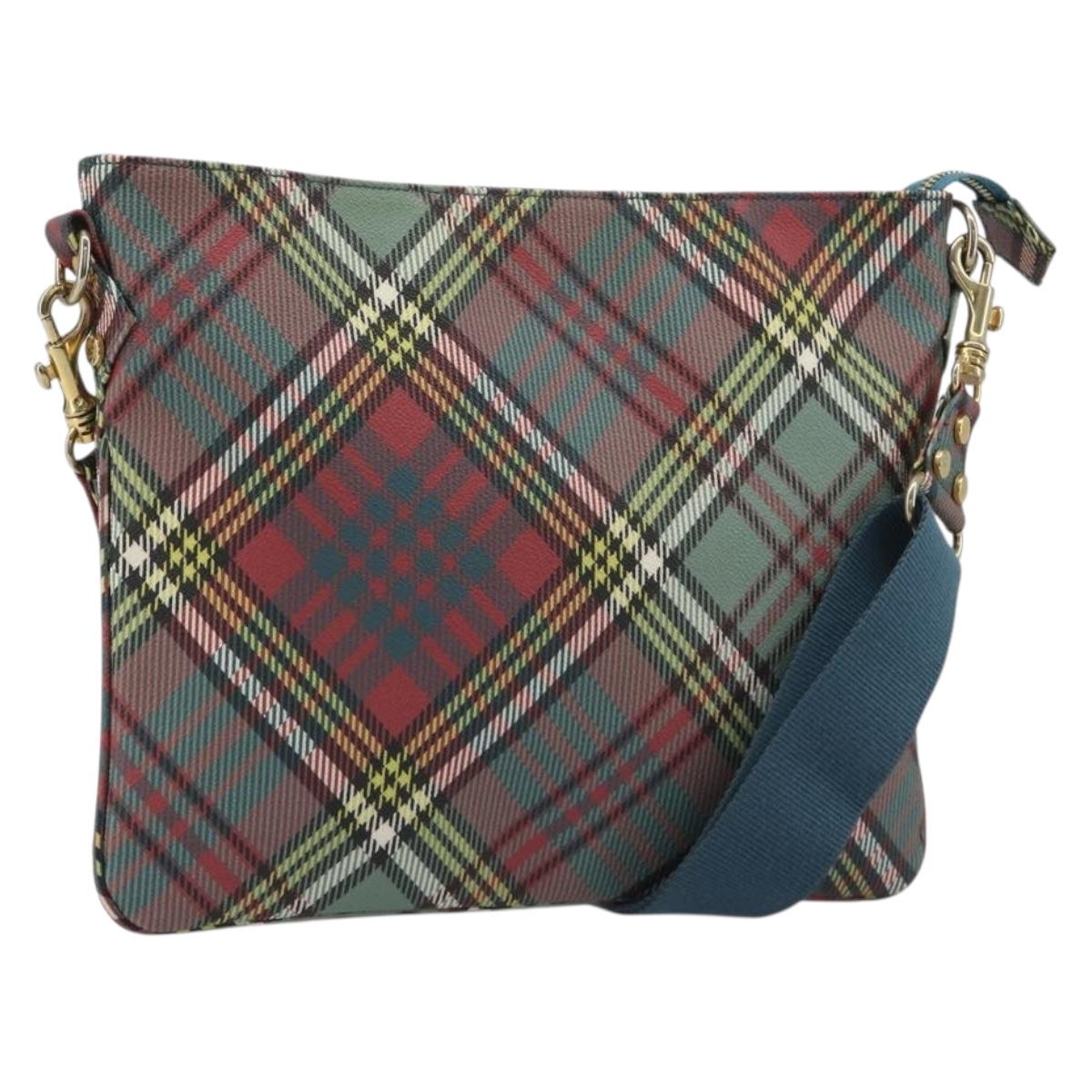 Vivienne Westwood Shoulder Bag PVC Leather Multicolor Gold Auth 188620A