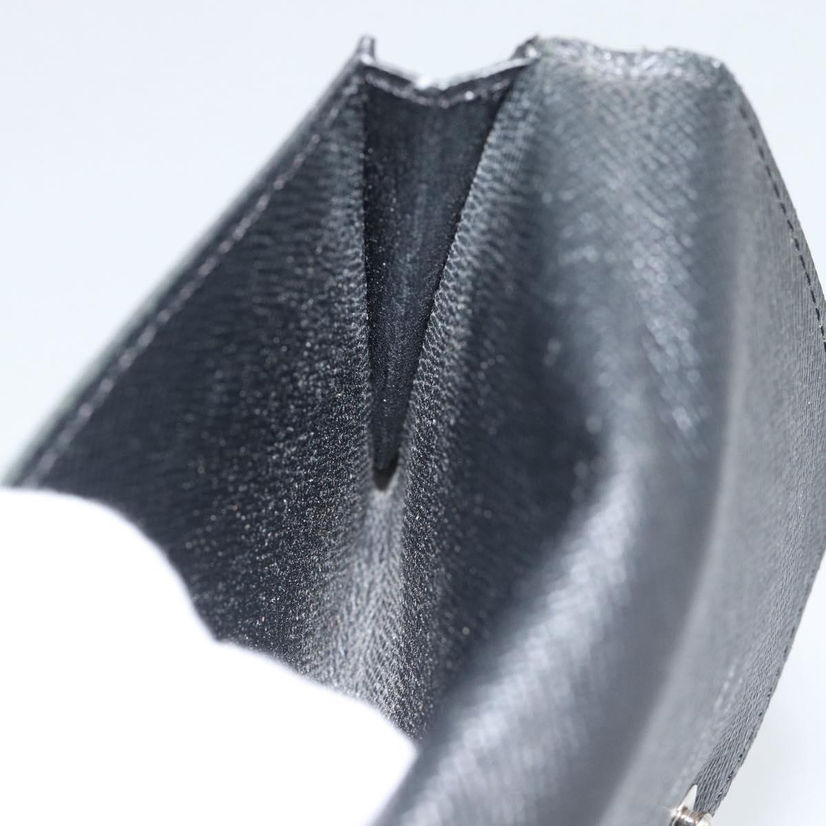 LOUIS VUITTON Epi Anvelop Cult De Vuitto Card Case Black M56169 LV Auth 188628
