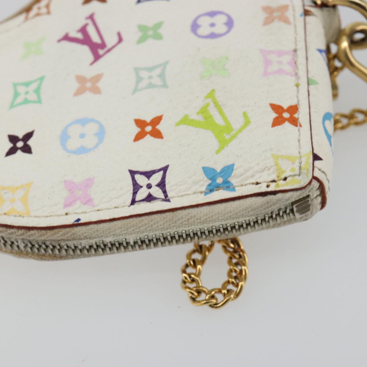 LOUIS VUITTON Monogram Multicolor Porte Monnaie Coeur Purse M60040 Auth 188630A