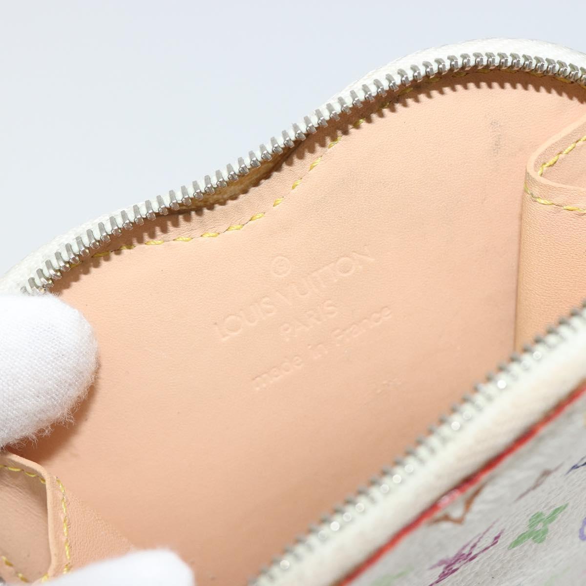 LOUIS VUITTON Monogram Multicolor Porte Monnaie Coeur Purse M60040 Auth 188630A