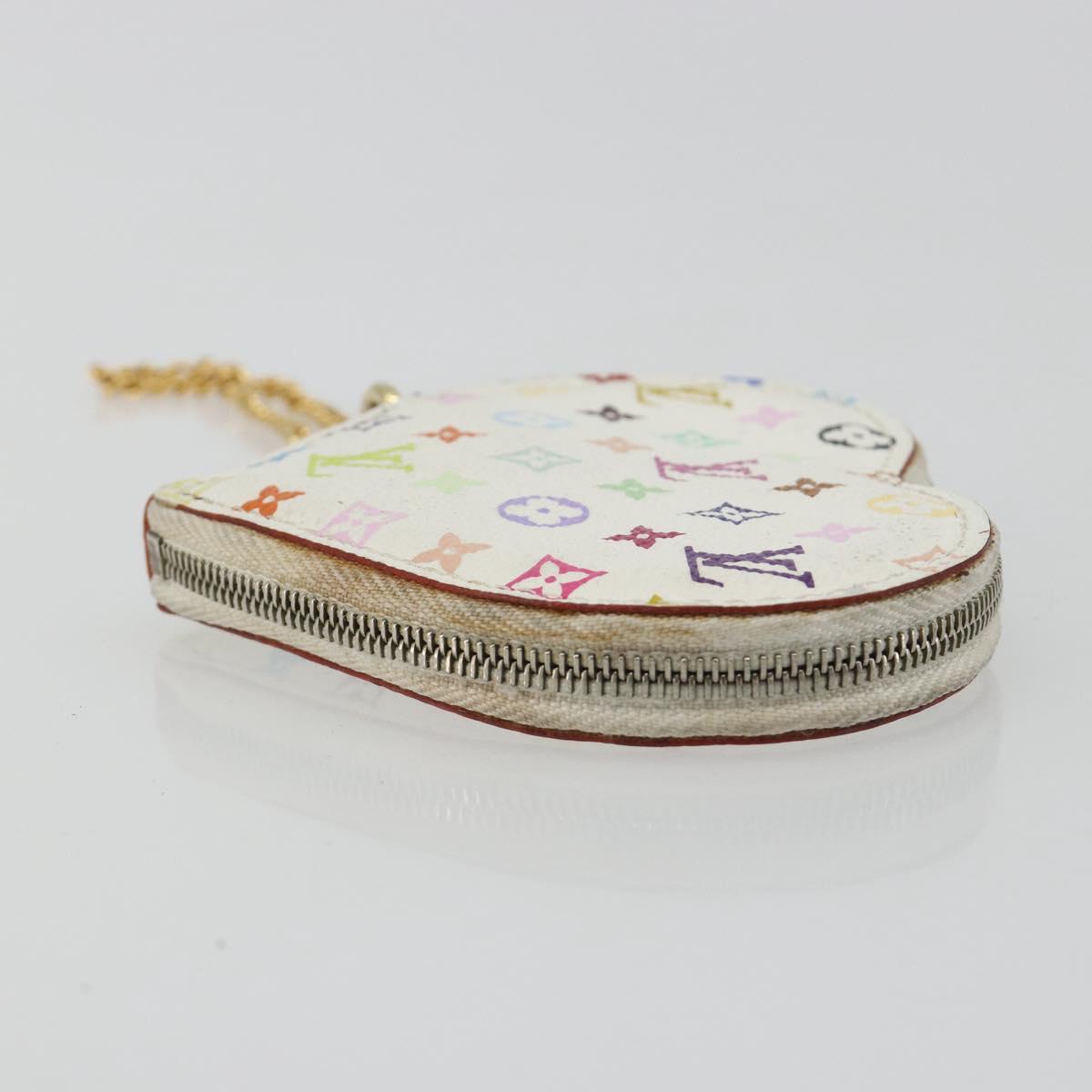 LOUIS VUITTON Monogram Multicolor Porte Monnaie Coeur Purse M60040 Auth 188630A