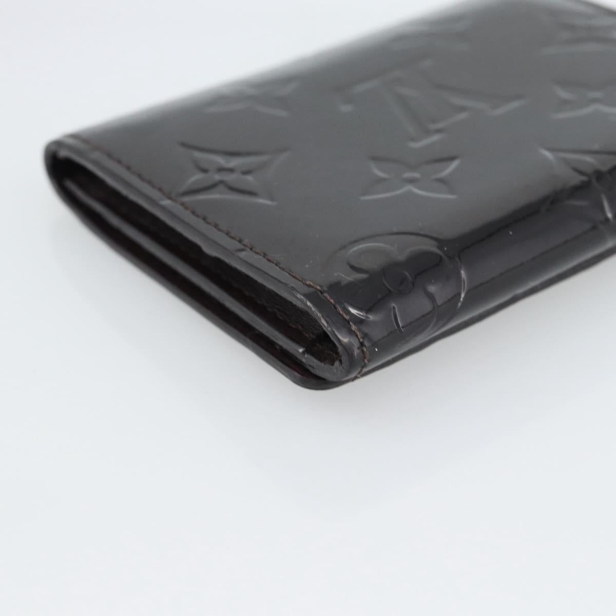 LOUIS VUITTON Vernis Anvelop Cult De Vuitto Case Amarante M91409 Auth 188631