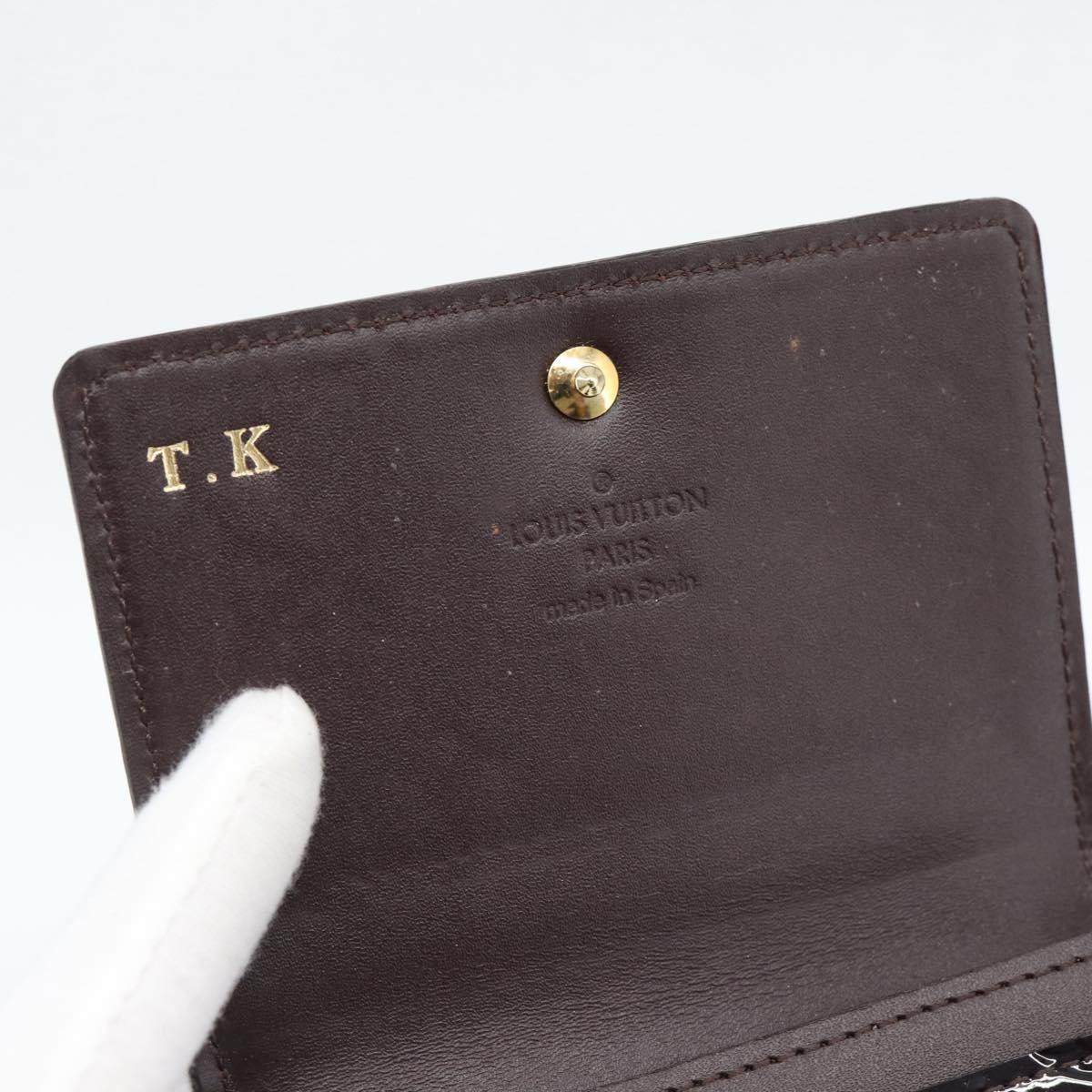 LOUIS VUITTON Vernis Anvelop Cult De Vuitto Case Amarante M91409 Auth 188631
