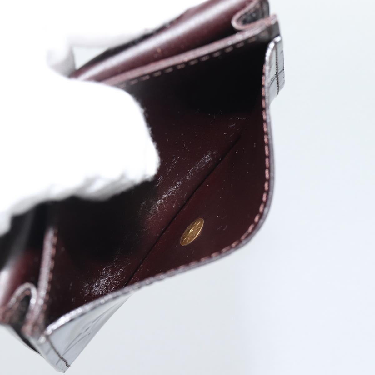 LOUIS VUITTON Vernis Anvelop Cult De Vuitto Case Amarante M91409 Auth 188631