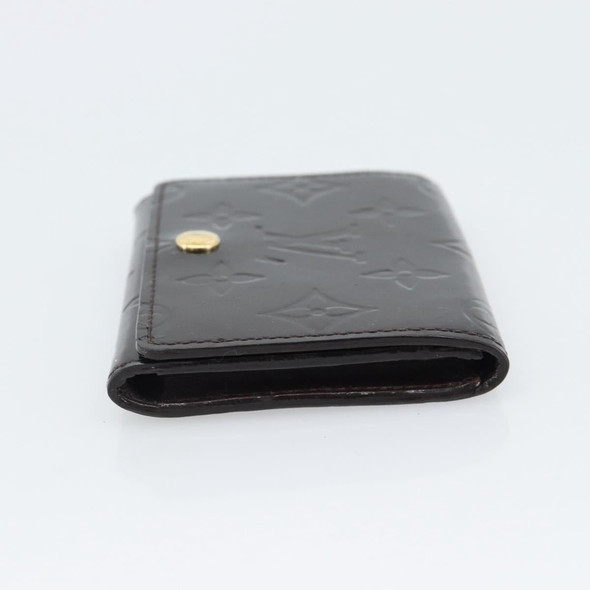 LOUIS VUITTON Vernis Anvelop Cult De Vuitto Case Amarante M91409 Auth 188631