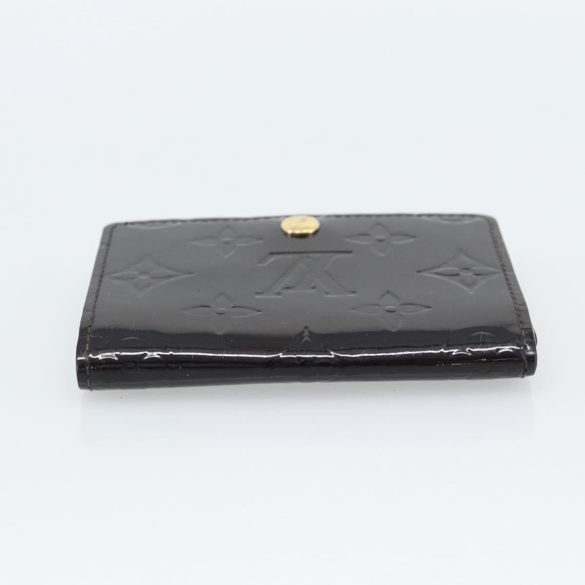 LOUIS VUITTON Vernis Anvelop Cult De Vuitto Case Amarante M91409 Auth 188631