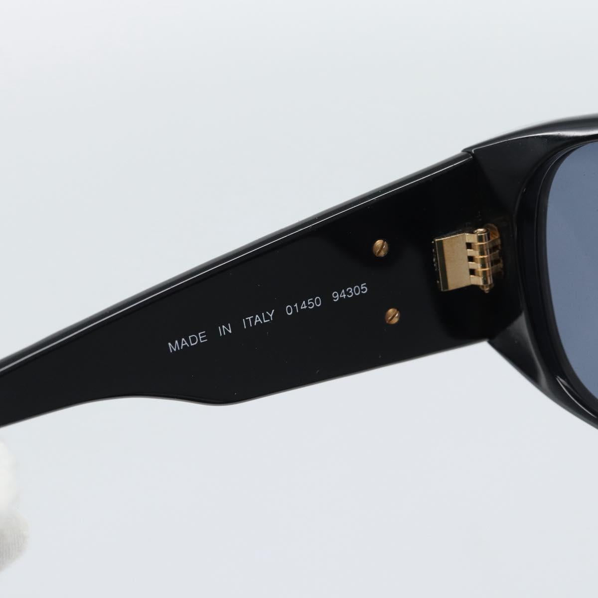 CHANEL COCO Mark Sunglasses plastic Black CC Auth 188635M