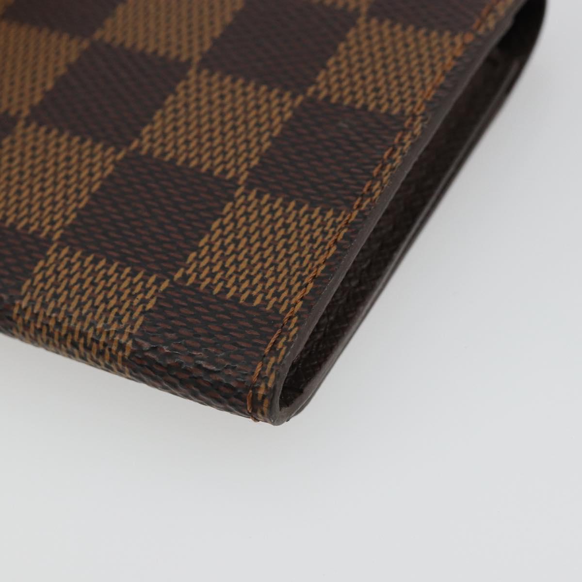 LOUIS VUITTON Damier Ebene Anvelop Cult De Vuitto Card Case N62920 Auth 188651A