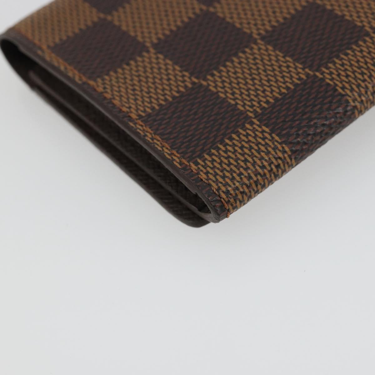 LOUIS VUITTON Damier Ebene Anvelop Cult De Vuitto Card Case N62920 Auth 188651A