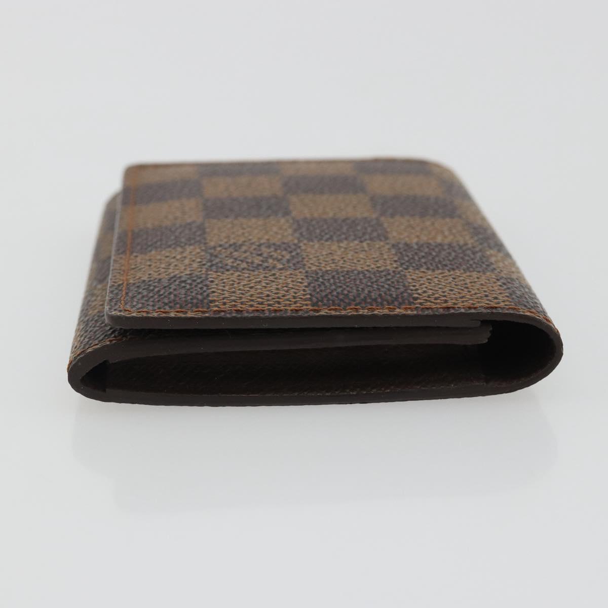 LOUIS VUITTON Damier Ebene Anvelop Cult De Vuitto Card Case N62920 Auth 188651A