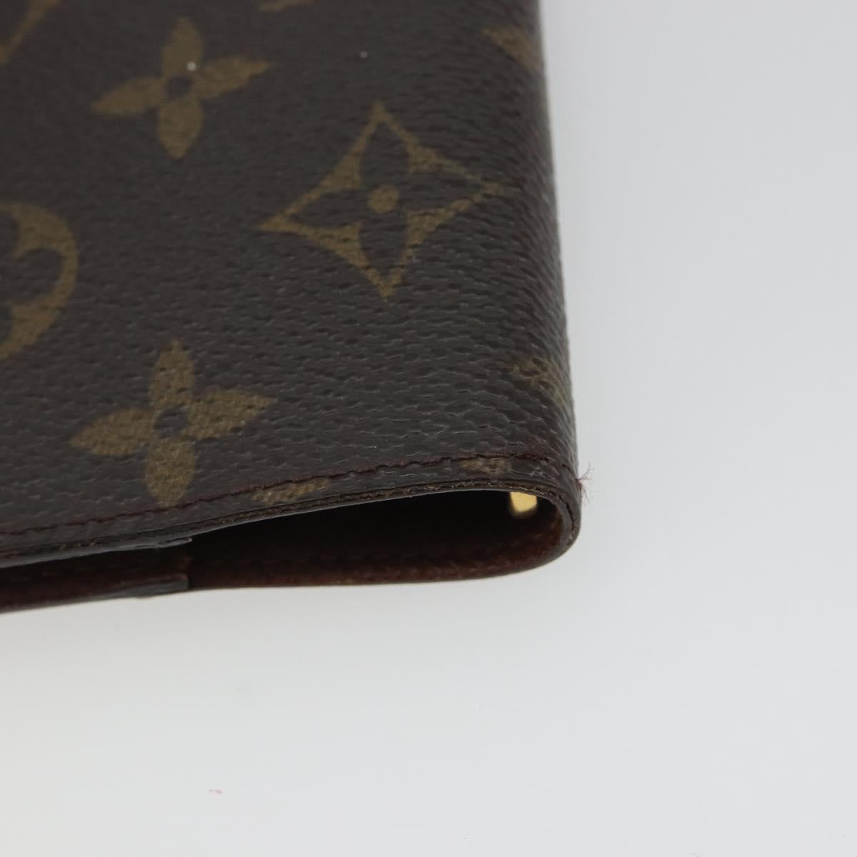 LOUIS VUITTON Monogram Agenda PM Day Planner Cover R20005 LV Auth 188653A