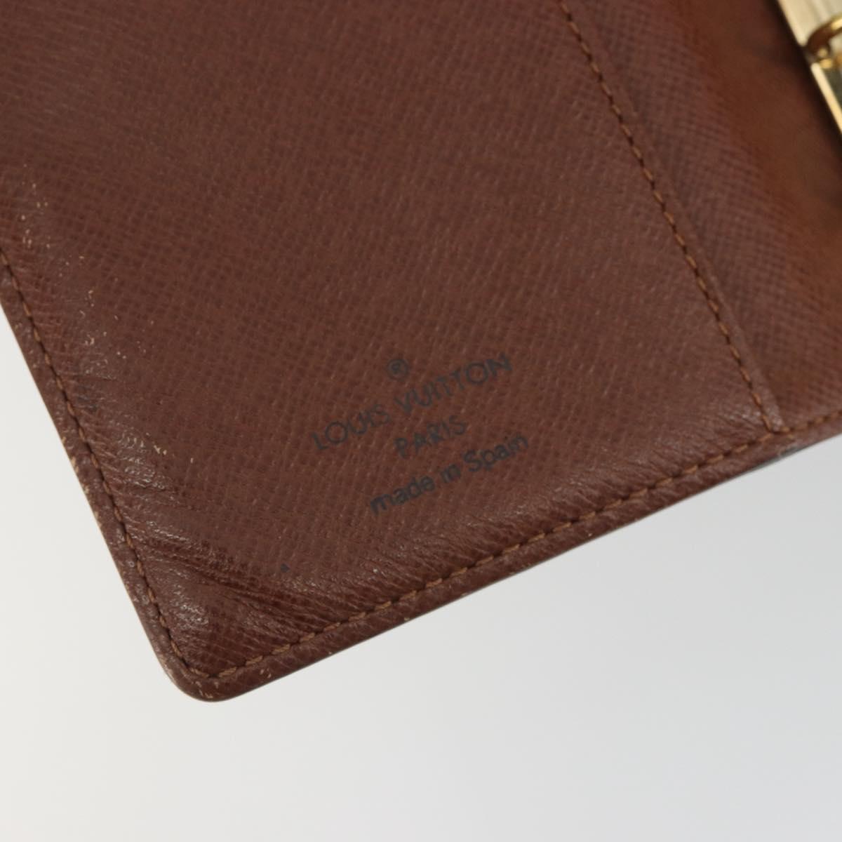 LOUIS VUITTON Monogram Agenda PM Day Planner Cover R20005 LV Auth 188653A