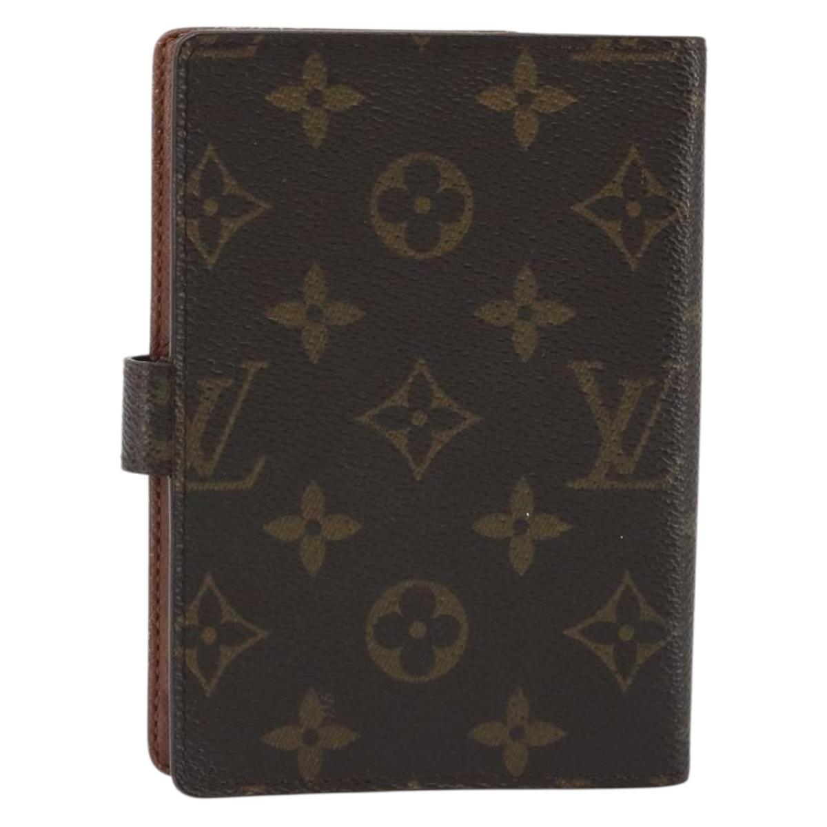 LOUIS VUITTON Monogram Agenda PM Day Planner Cover R20005 LV Auth 188653A