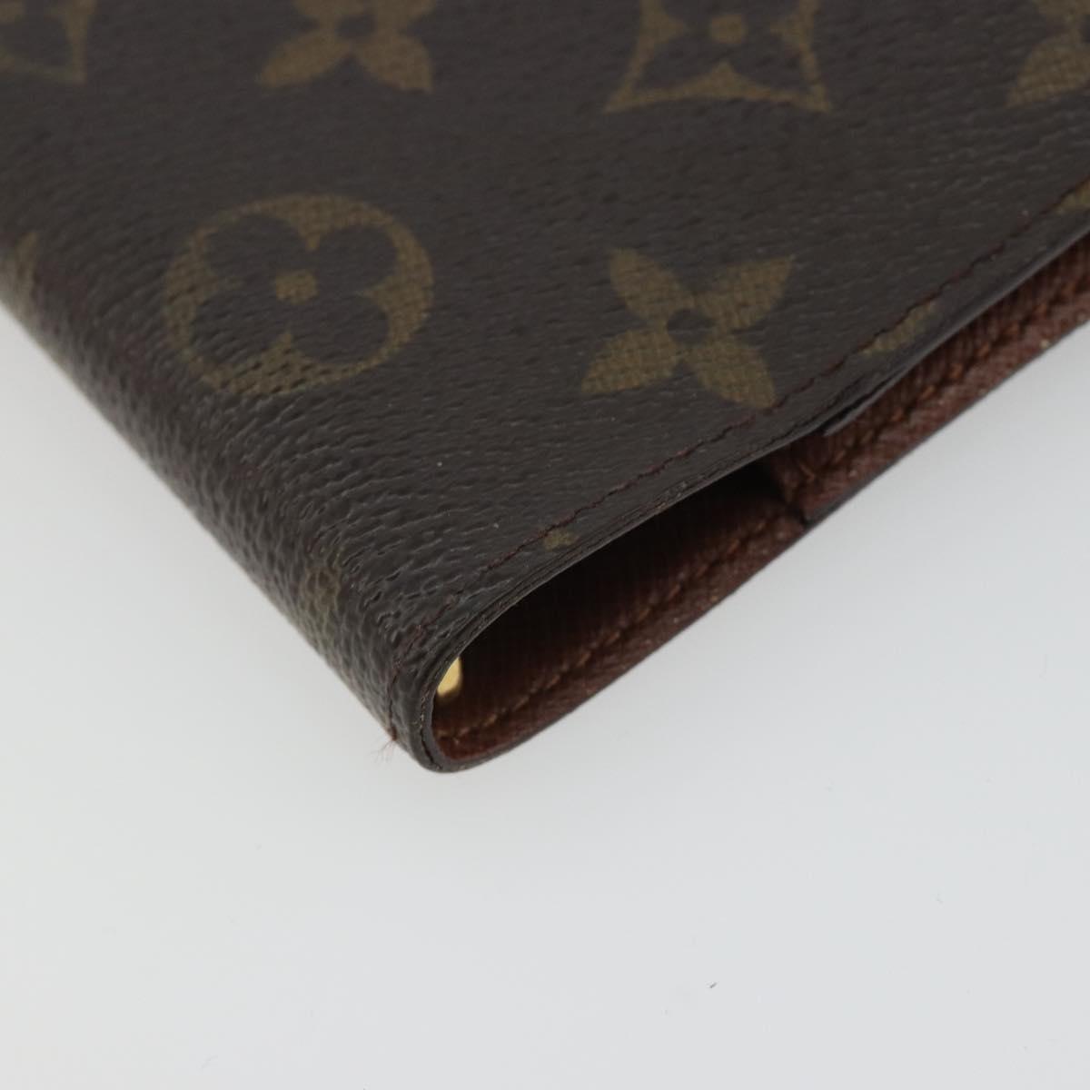 LOUIS VUITTON Monogram Agenda PM Day Planner Cover R20005 LV Auth 188653A