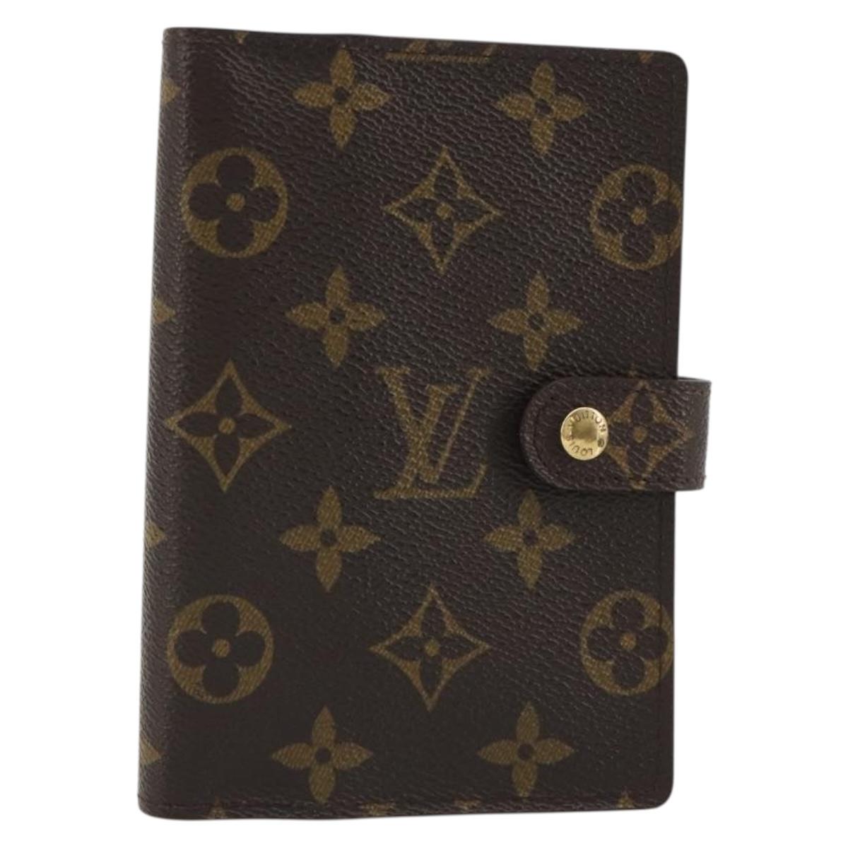 LOUIS VUITTON Monogram Agenda PM Day Planner Cover R20005 LV Auth 188655A