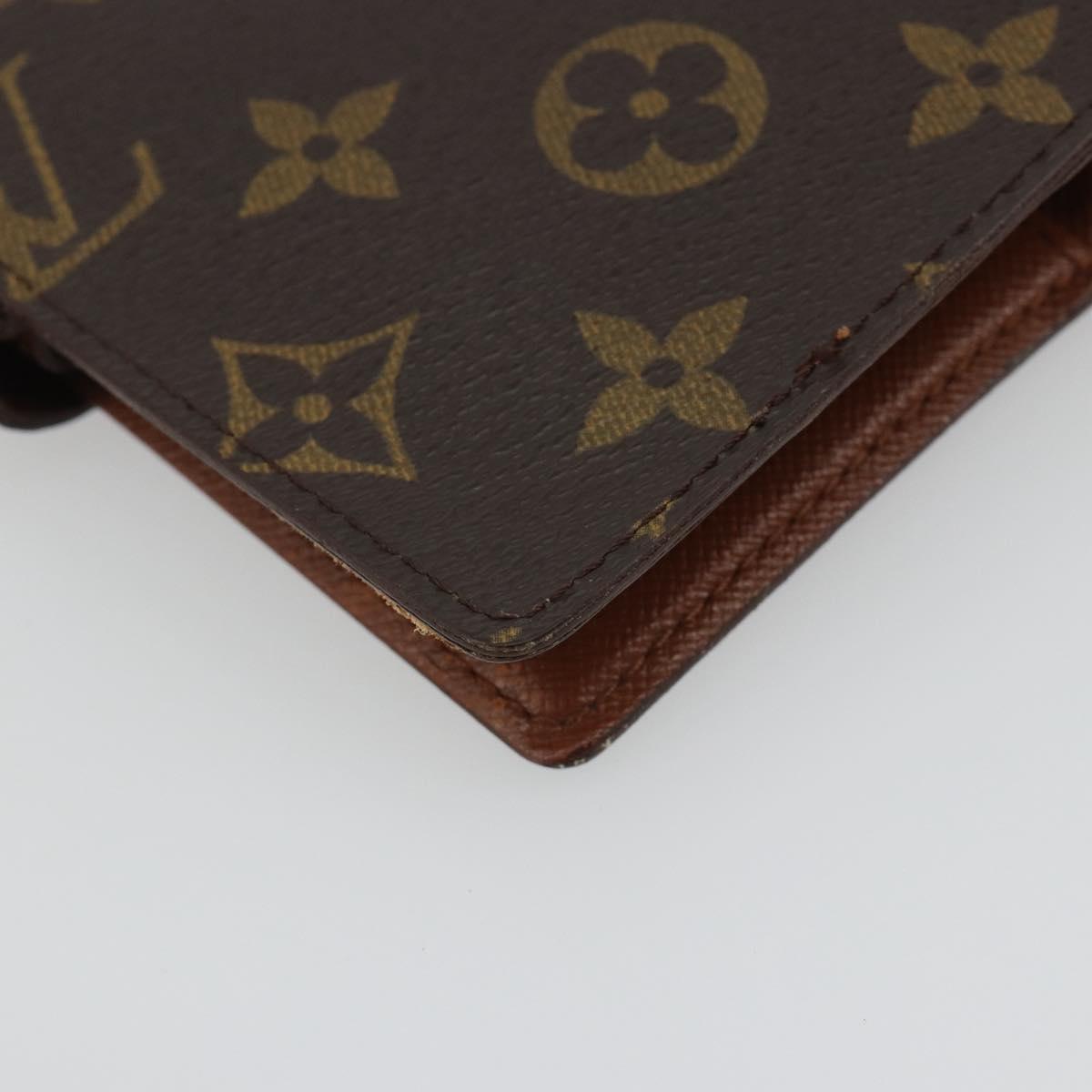LOUIS VUITTON Monogram Agenda PM Day Planner Cover R20005 LV Auth 188655A