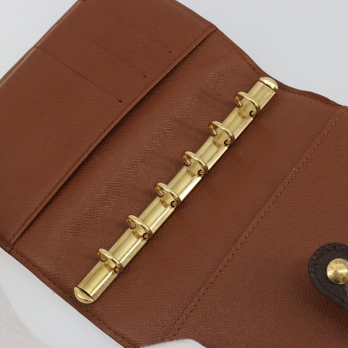 LOUIS VUITTON Monogram Agenda PM Day Planner Cover R20005 LV Auth 188655A