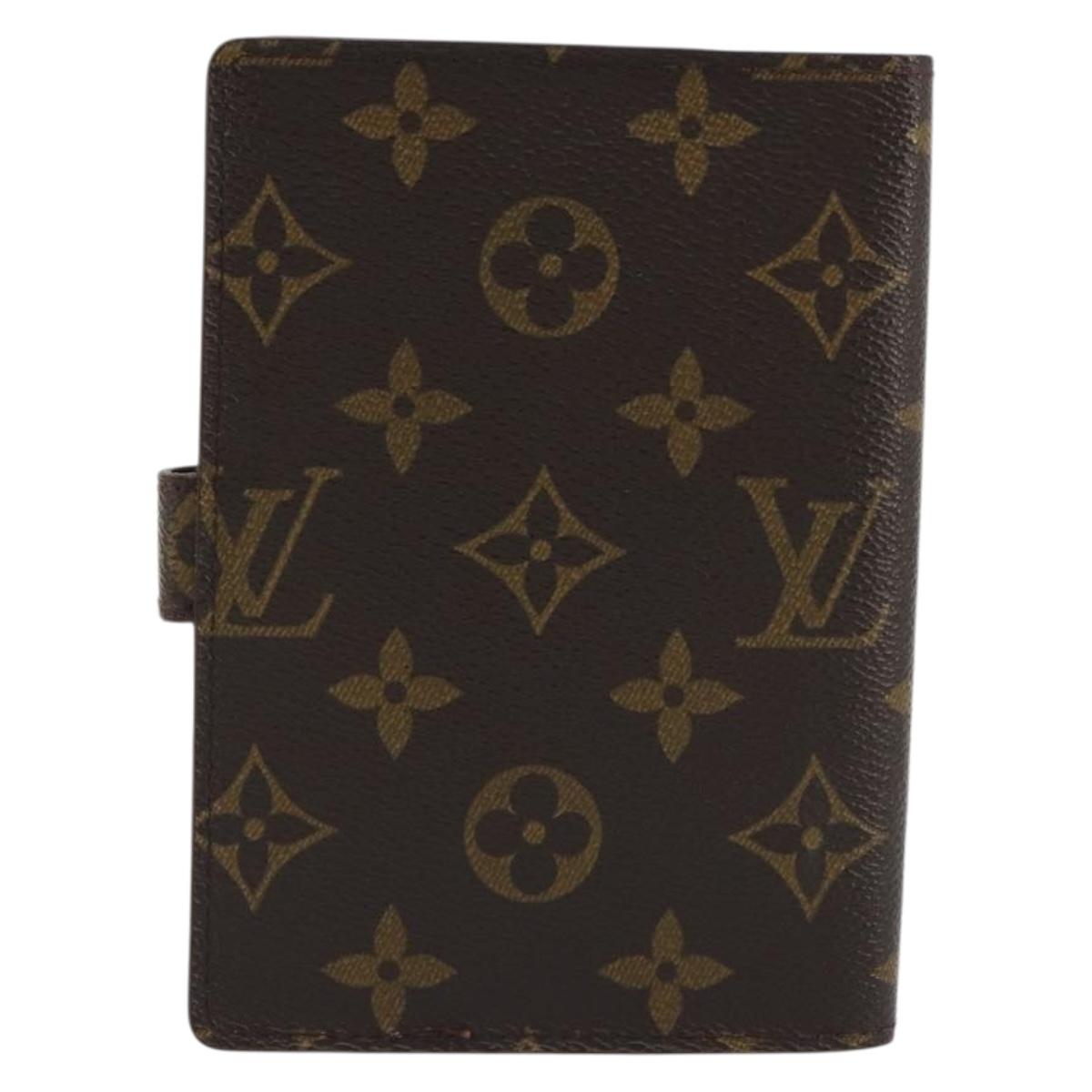 LOUIS VUITTON Monogram Agenda PM Day Planner Cover R20005 LV Auth 188655A
