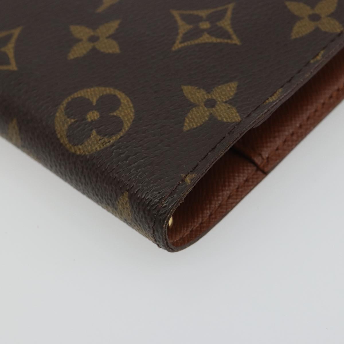 LOUIS VUITTON Monogram Agenda PM Day Planner Cover R20005 LV Auth 188655A