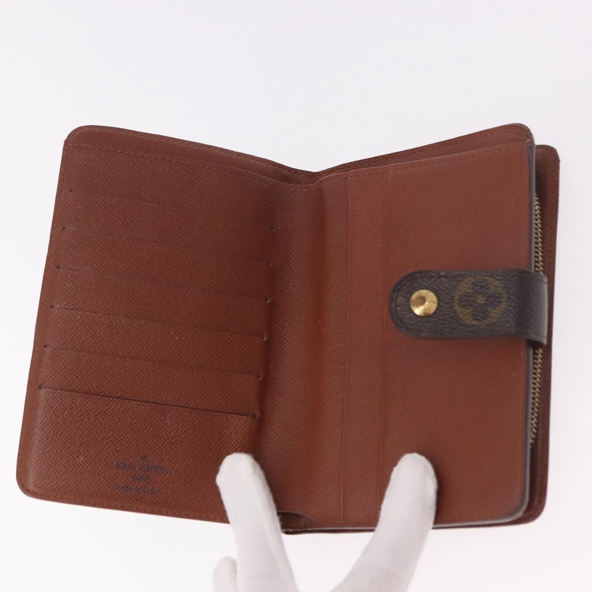 LOUIS VUITTON Monogram Porto Papie Zip Wallet M61207 LV Auth 188656A