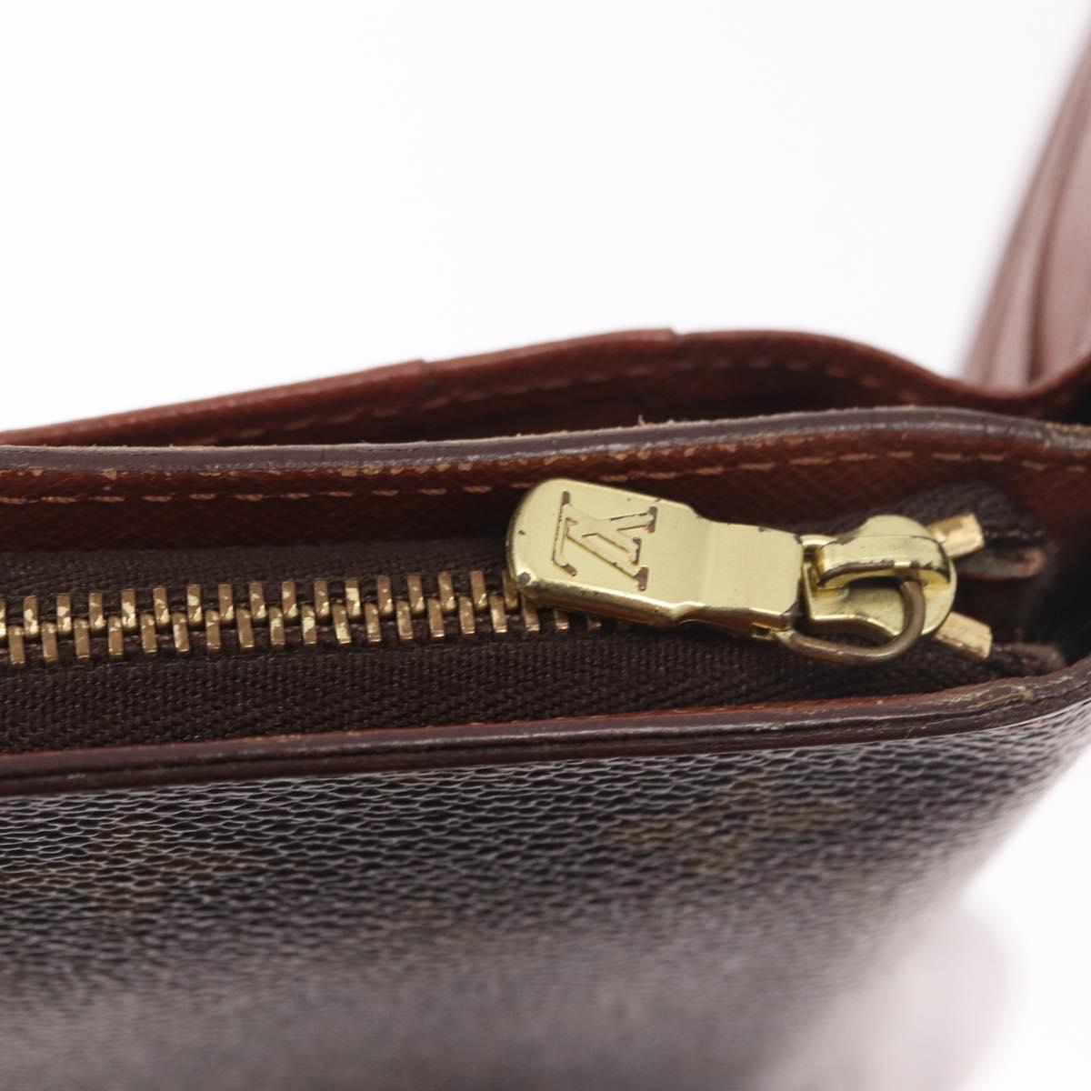 LOUIS VUITTON Monogram Porto Papie Zip Wallet M61207 LV Auth 188656A