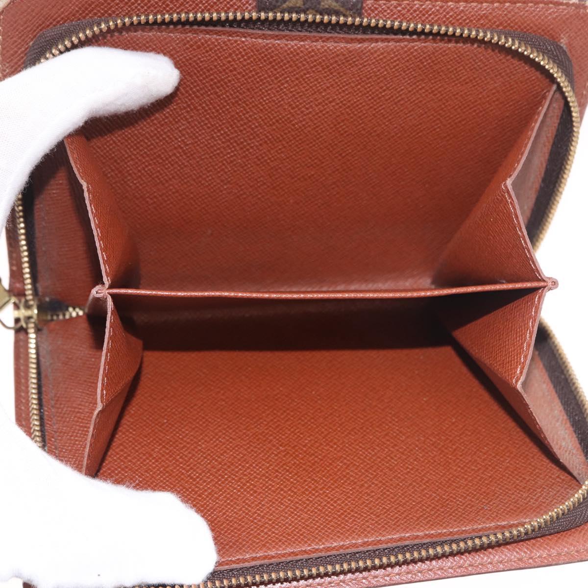 LOUIS VUITTON Monogram Porto Papie Zip Wallet M61207 LV Auth 188656A