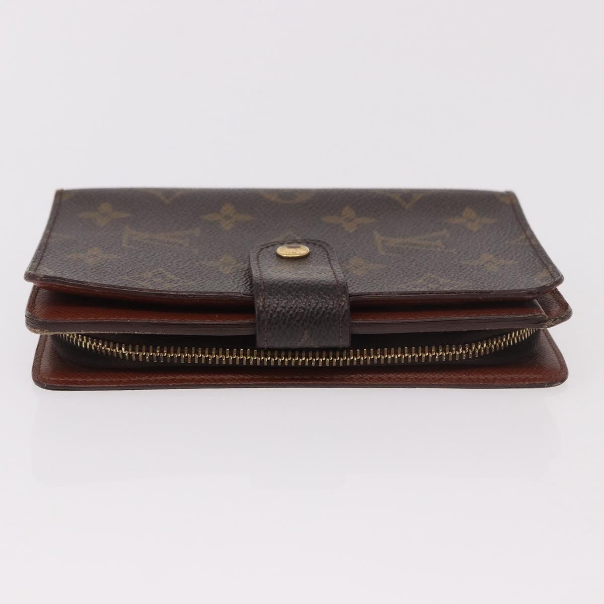 LOUIS VUITTON Monogram Porto Papie Zip Wallet M61207 LV Auth 188656A